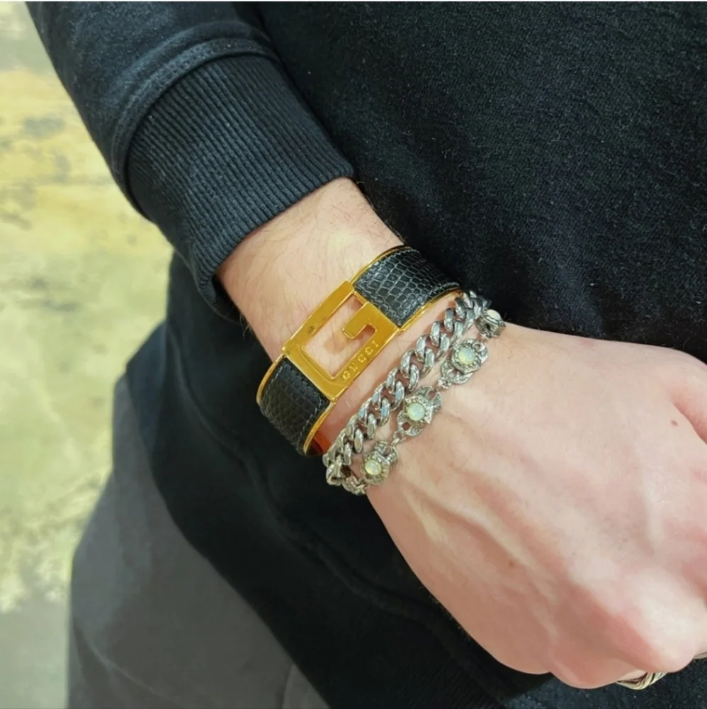 Gucci leather cuff Bangle - Picture 5 of 5